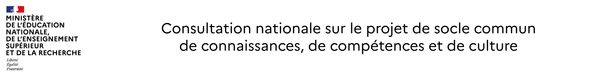 Banniere DGESCO - consultation socle